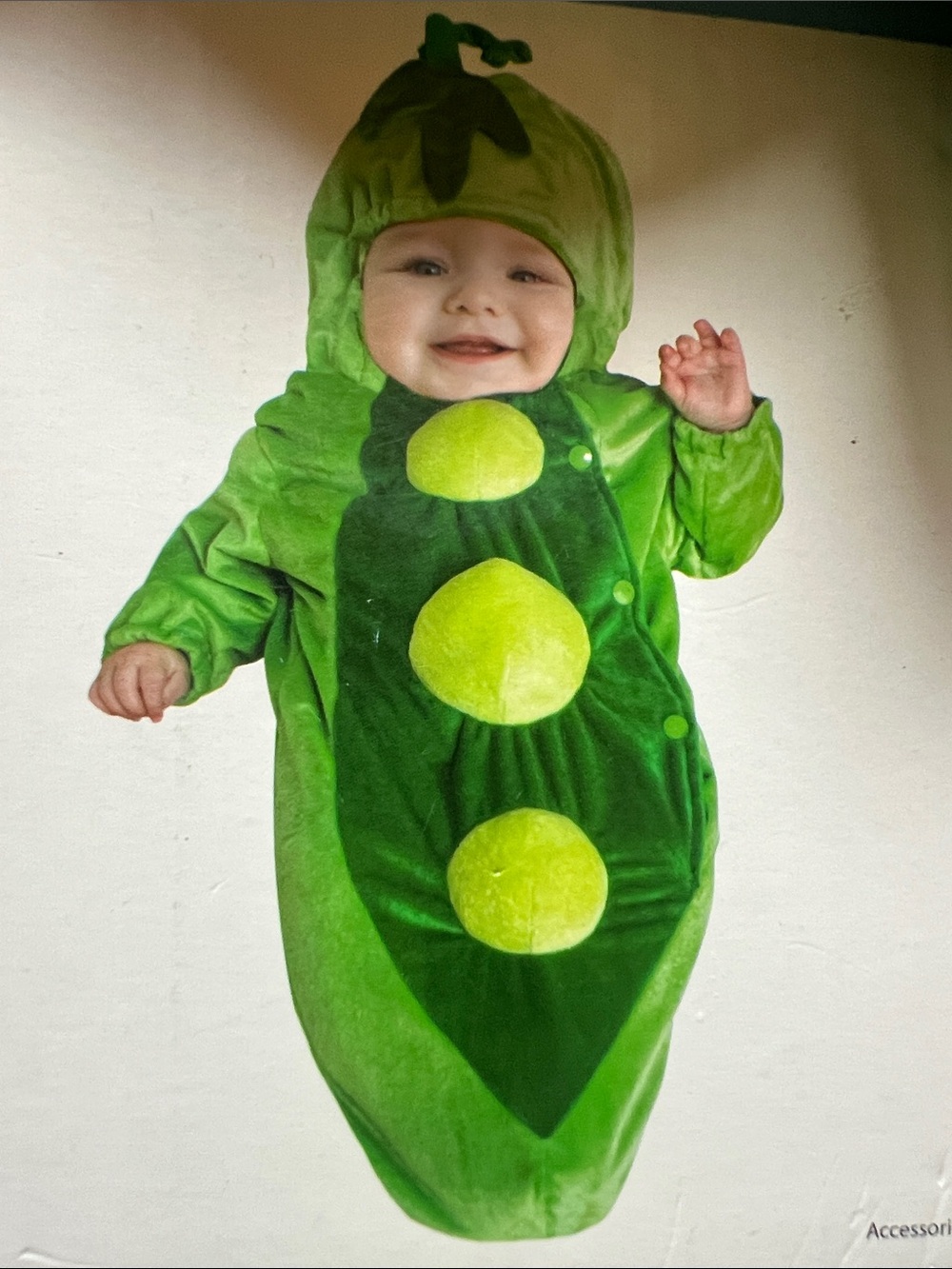 Pea Pod Costume - infant 0-6 month Halloween Outfit